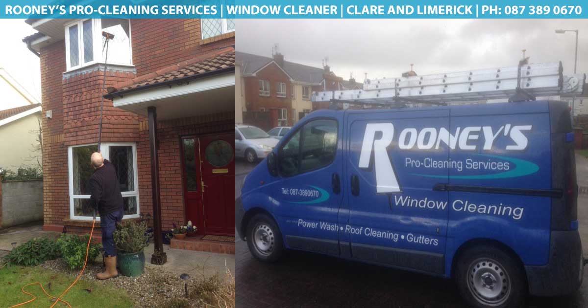 Gutter Cleaner in Ennis, Clare and Limerick City Rooney's Pro